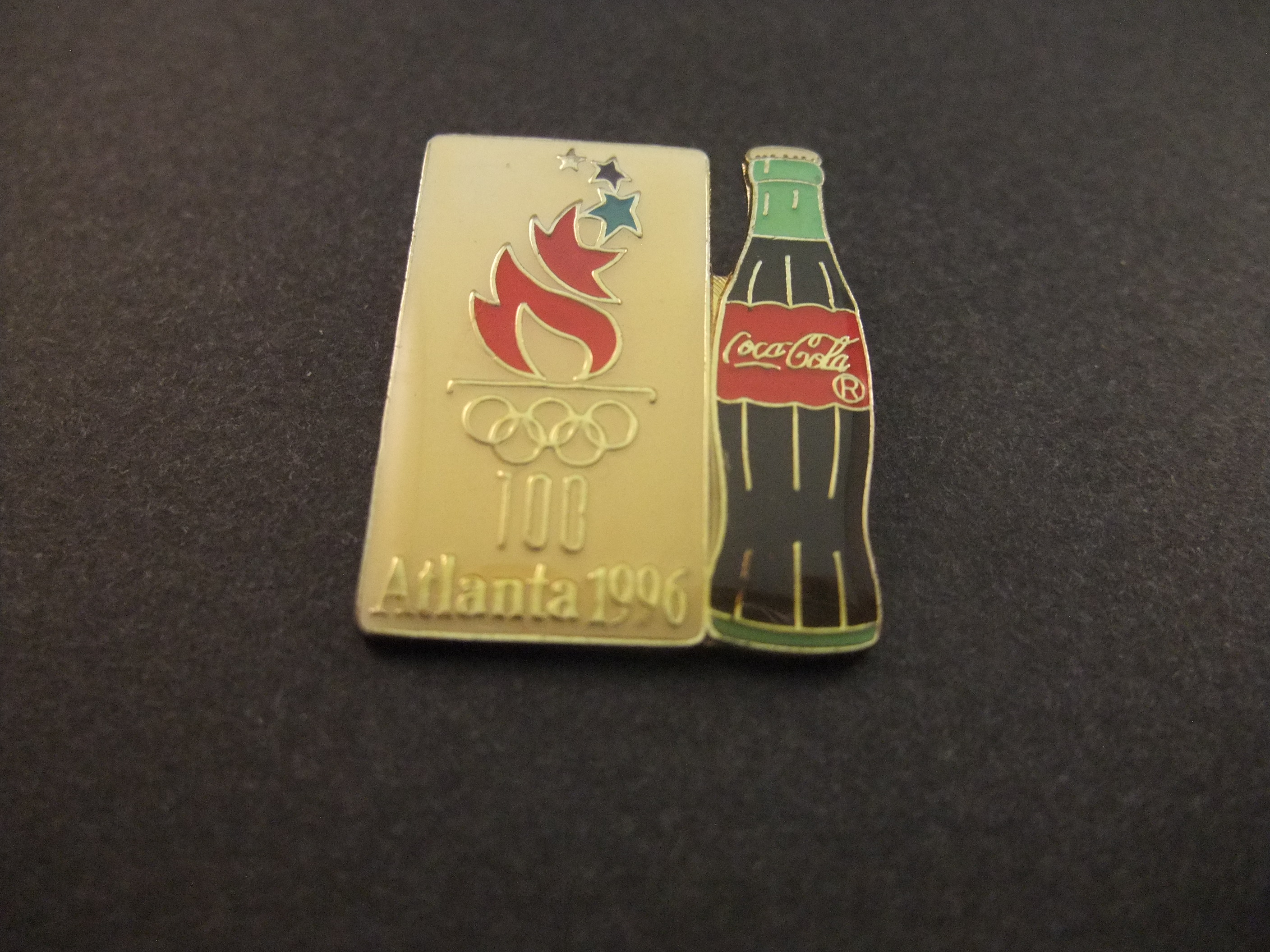 Olympische Spelen Atlanta 1996 Centennial Games sponsor Coca Cola flesje Cola